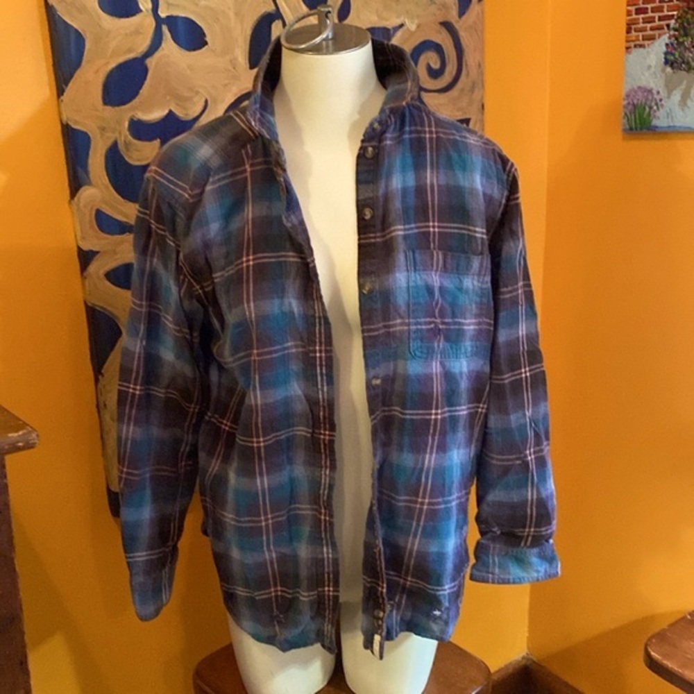 Distressed Flannel Shirt from American Eagle Outfitters Destroyed Collection